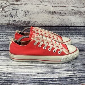 Converse CT All Star Double Eyelet Neon Red Pink Low Top Sneakers Women’s Size 7